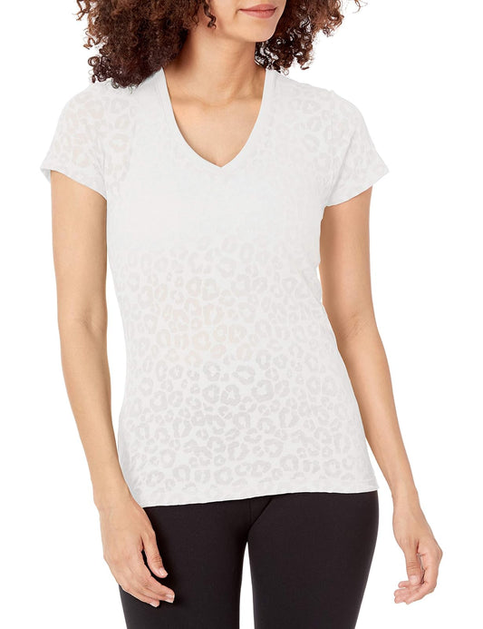 SOFFE Playera Burnout V Camisa para Mujer