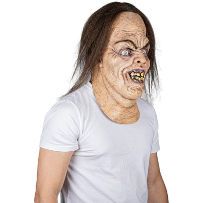 Ghoulish Productions Máscara Igor con Cuello de Látex Criatura Monstruosa Estilo Ogro Diseño Horror Hecha a Mano para Halloween Disfraz Terror