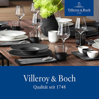 Villeroy & Boch Manufacture Rock Coffee, elegante taza de porcelana de primera calidad en un refrescante Shaofof negro, apto para lavaplatos
