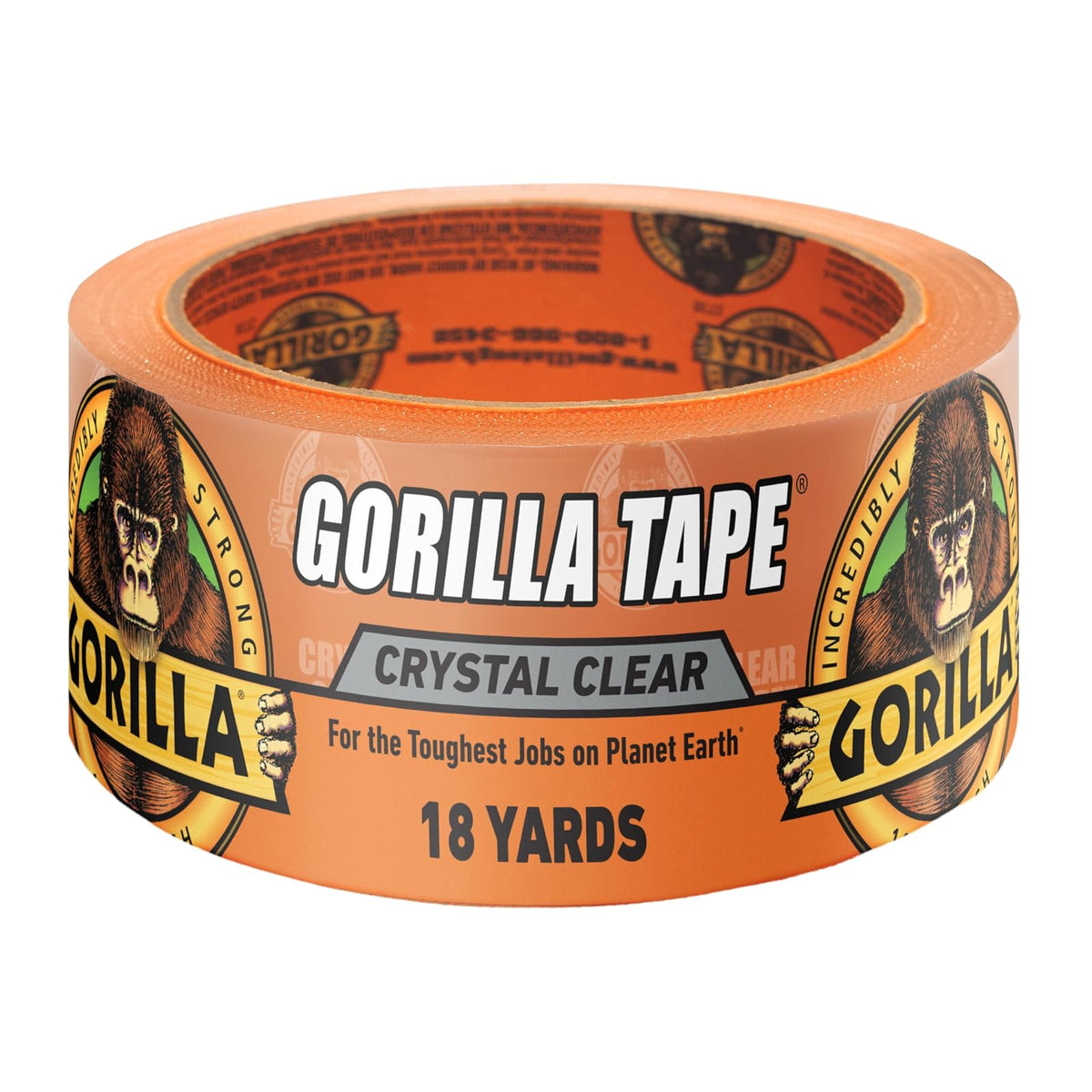 Gorilla Cinta Adhesiva de Reparación Transparente Paquete de 2 - 1.88" x 18 yd