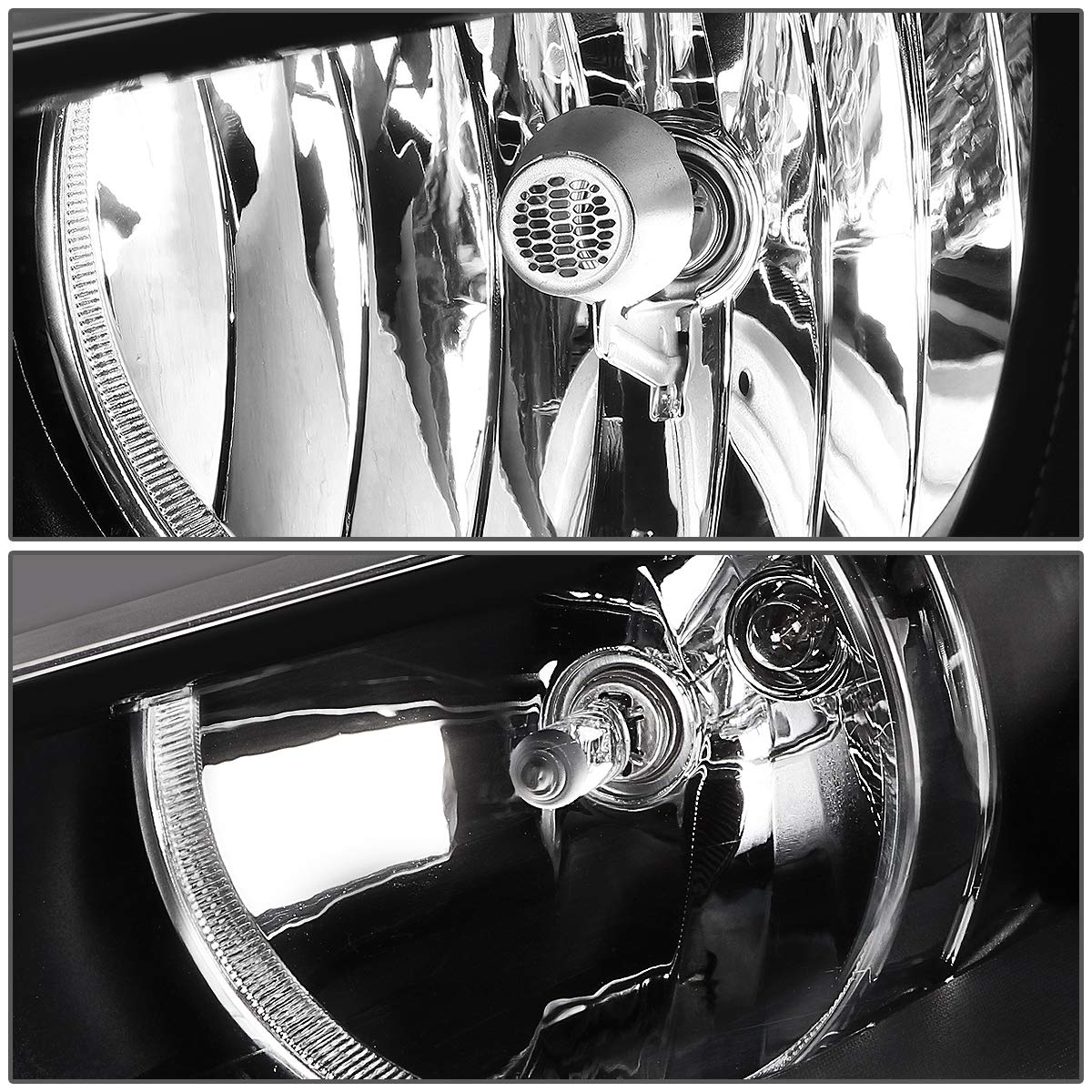 DNA Motoring HL-OH-VWJETTA11-BK-AM Faros Delanteros Esquina Ámbar Carcasa Negra para VW Jetta Sedán 4P 11-18
