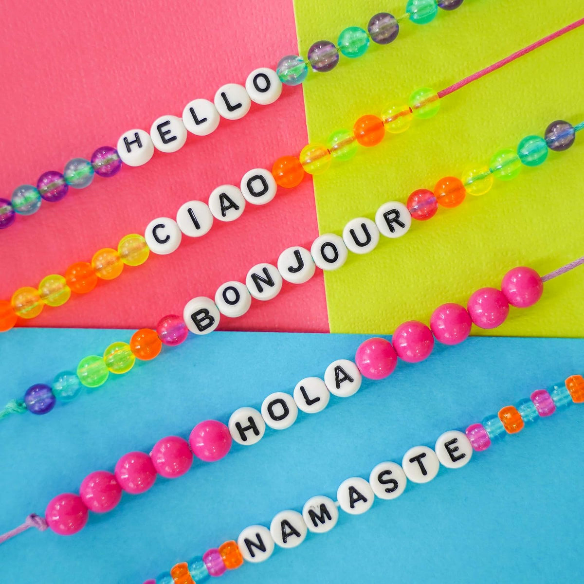 Alphabet Beads Bracelet Making Studio, Make 50+ Custom Bracelets With Over 2000+ Premium Beads, Includes Storage Case & Project Instructions, DIY Bracelet Making Kit