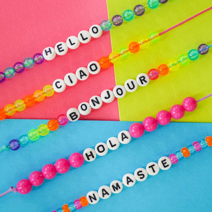 Alphabet Beads Bracelet Making Studio, Make 50+ Custom Bracelets With Over 2000+ Premium Beads, Includes Storage Case & Project Instructions, DIY Bracelet Making Kit