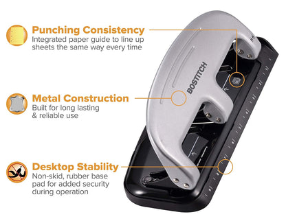PaperPro 3-Hole Punch, 20 Sheet Capacity (2220)