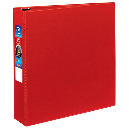 Avery Carpeta resistente con anilla EZD de un solo toque, Rojo, 5cm