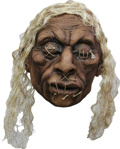 Shrunken Head A2, Artículo Decorativo de Cabeza Pequeña Encogida de Brujo Voodoo, Adorno para Decoración de Halloween de Craneo Pequeño Encogido Ideal para Casa de Terror
