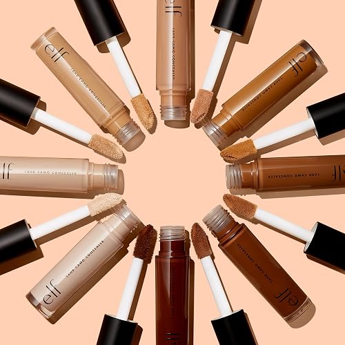 e.l.f. Cosmetics 16HR Camo Corrector Vanilla Vainilla Clara | Cobertura Total con Acabado Mate, No se Mancha ni Corre, 16 Horas de Duración, Vegano y Libre de Crueldad Animal