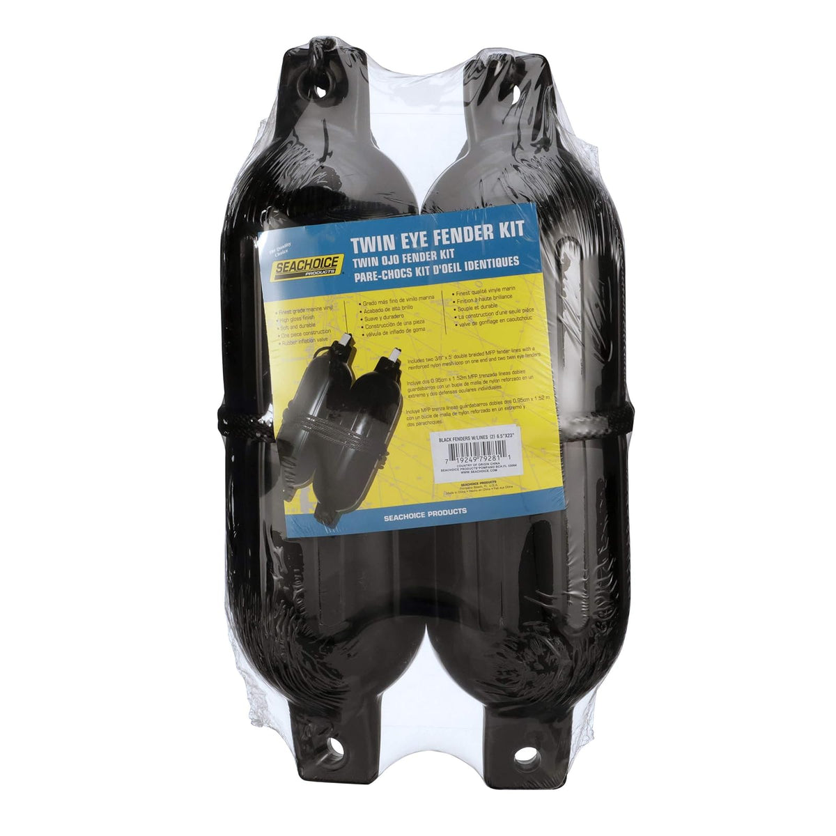 Seachoice Kit de Guardabarros para Barco de Doble Ojo, Incluye un par de líneas de Guardabarros MFP, Varios tamaños/Colores