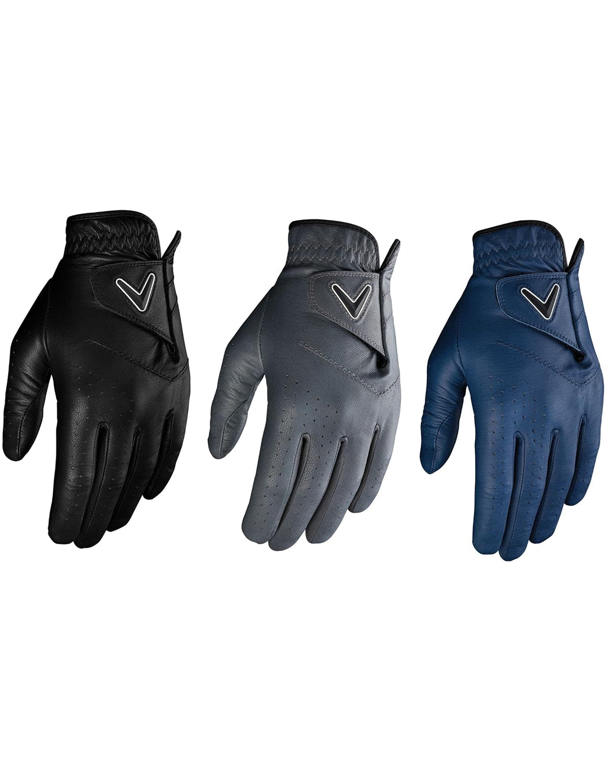 Callaway Golf Guante Opti-Color para Golf - Multi color - XL - Hombres (paquete de 3) - Se usa en la mano izquierda