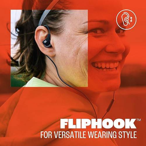 JBL Endurance Run 3C USB-C Auriculares Intrauditivos | Con Cable USB-C para Deportes, IP65, Resistente al Agua, Sonido Pure Bass Certificado