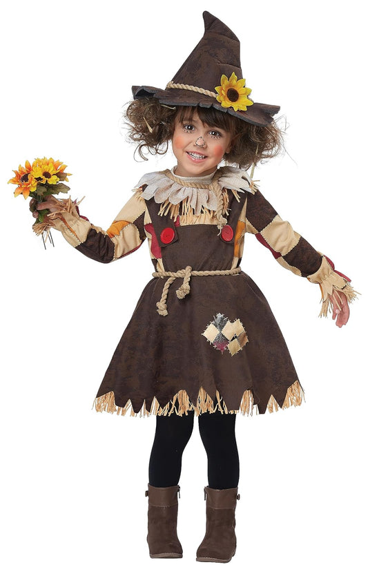 California Costumes - Disfraz de espantapájaros Pumpkin Patch para niños pequeños, marrón, TD (3-4)