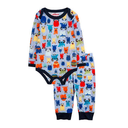 Baby Creysi Set Térmico de 2 Piezas Pañalero Manga Larga y Pantalón para Bebé