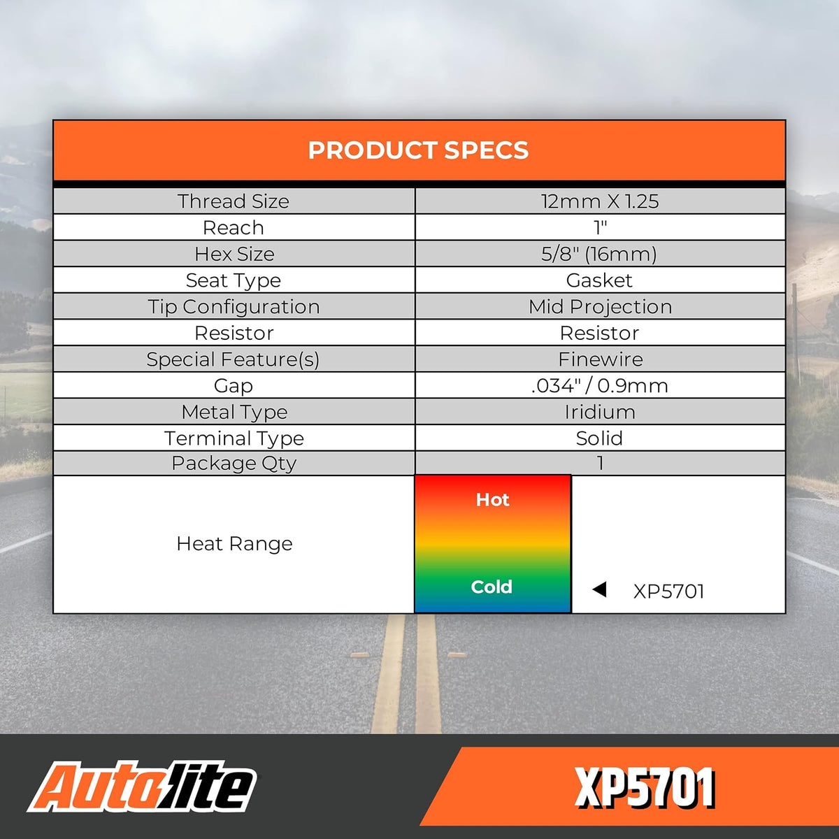 Autolite XP5701 Iridium XP Spark Plug | Sustituye a 3479 6711 445 1402. Centro de alambre fino de iridio de 0,6 mm para chispas enfocadas, respuesta más nítida y