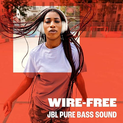 JBL Tune 730BT - Auriculares inalámbricos Bluetooth 6.0 sobre la Oreja con Potente Sonido de Graves Puros JBL, 2 micrófonos de formación de Haz para Llamadas perfectas, hasta 76 Horas de duración de