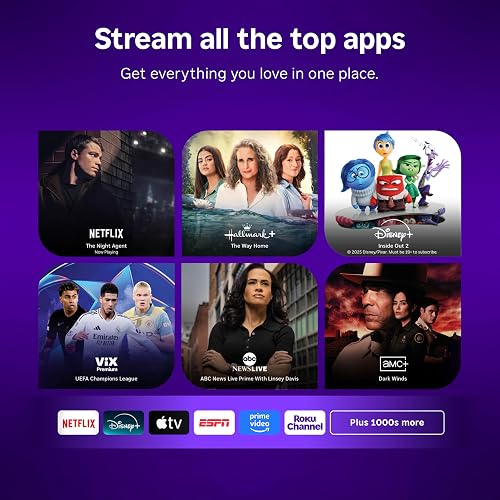 ROKU Streaming Stick 4K | Dispositivo de transmisión 4K/HDR/Dolby Vision con Control Remoto de Voz y Controles de TV