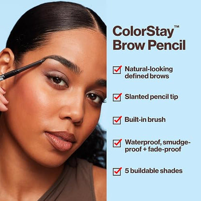 Revlon Lápiz Delineador de Ceja Colorstay, Dark Brown