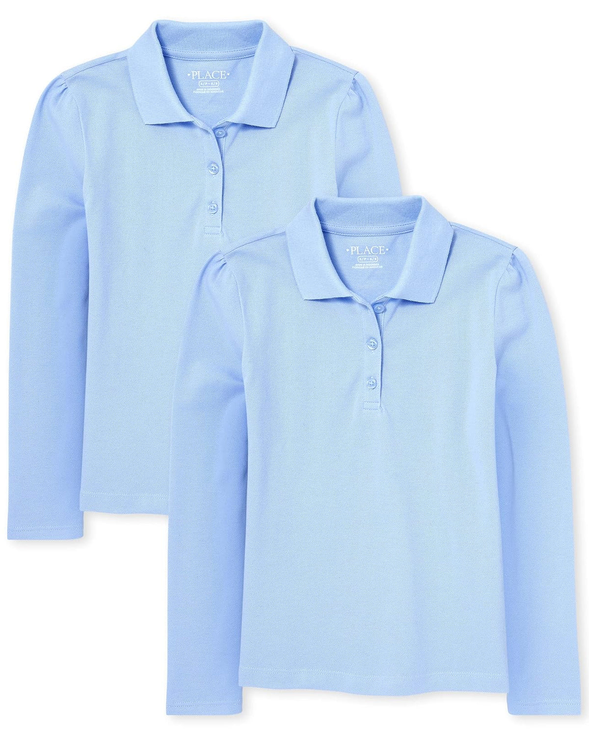 The Children's Place Long Sleeve Pique Polo,multipacks Camisa Niñas