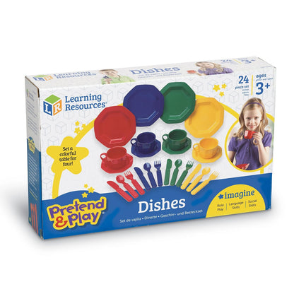 Learning Resources Platos, Tazas y platillos Pretend and Play