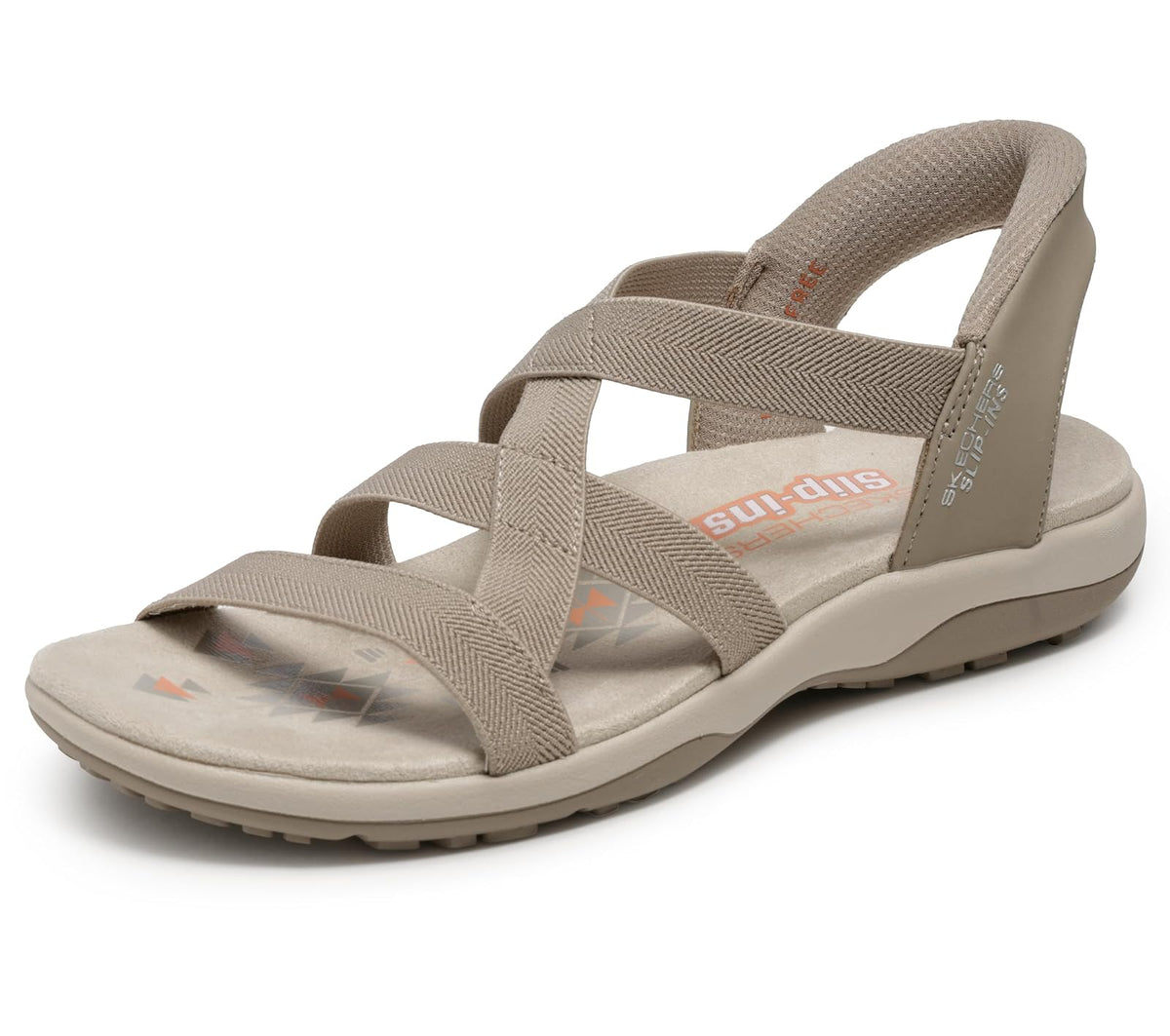 Skechers Reggae - Sandalias para mujer con manos libres, delgadas y elásticas