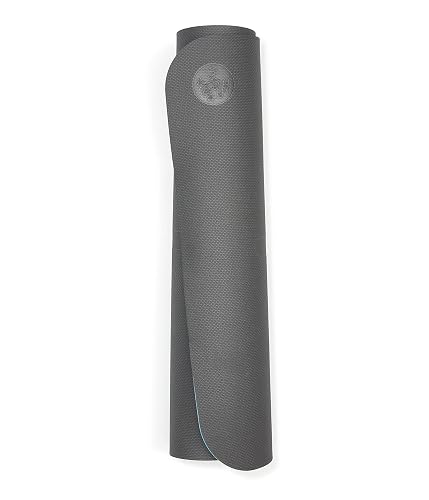 Manduka Begin - Esterilla de yoga de alta calidad de 5 mm de grosor con rayas de alineación. Reversible, ligera con amortiguación densa para apoyo y estabilidad en yoga y pilates