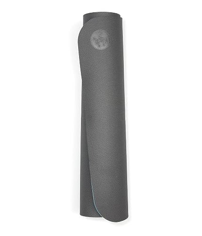 Manduka Begin - Esterilla de yoga de alta calidad de 5 mm de grosor con rayas de alineación. Reversible, ligera con amortiguación densa para apoyo y estabilidad en yoga y pilates
