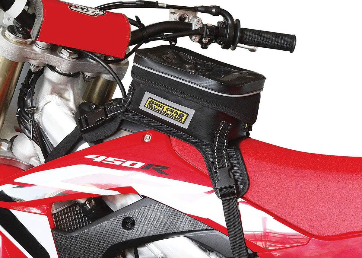 Nelson-Rigg Hurricane Bolsa de Tanque Impermeable para Motocicleta SE-3060, Negro y Gris