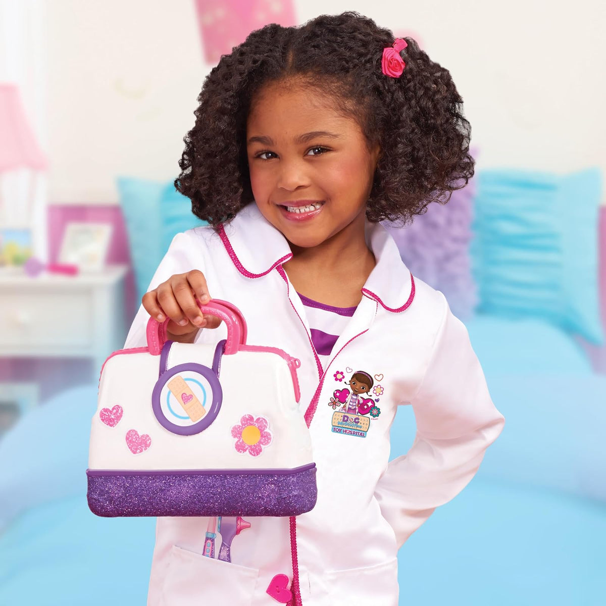 Doc McStuffins Juego de Bolsas para médicos de Hospital de Juguete, Multicolor, 22.86 x 9.65 x 22.86 cm (Just Play 92091)