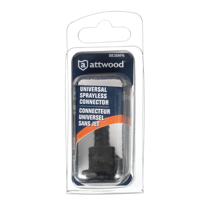Attwood 8838HF6 Universal Female Hose Sprayless Connector, 5/16" - 3/8" Hose
