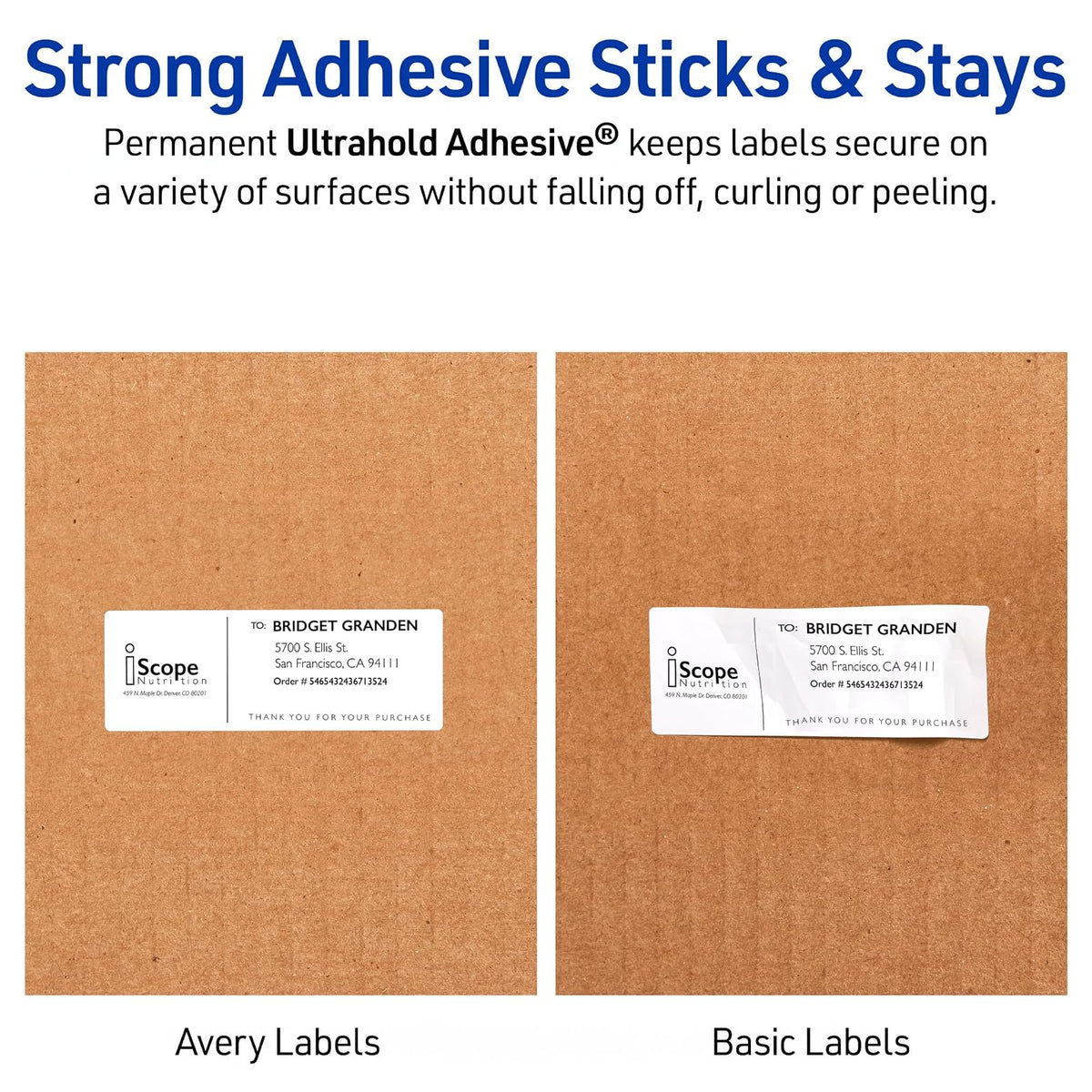 Avery 05523 Etiqueta Láser Weatherproof, 500 Etiquetas