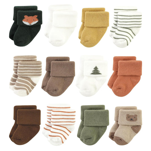 Hudson - Calcetines de algodón para bebés y niñas