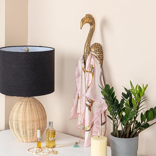 Creative Co-Op Decoración decorativa de pared con cabeza de pájaro, color dorado