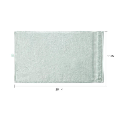iDesign SPA Hand Hanging Loop, 100% Cotton Soft Absorbent Machine Washable Towel for Bathroom, Shower, Tub, Set of 6, Blue