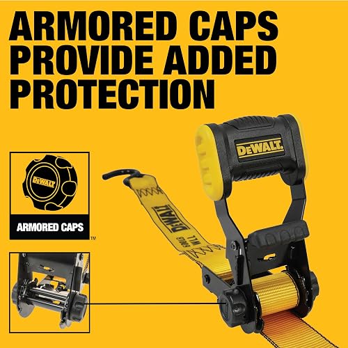 Dewalt Correas de Amarre de Trinquete de 1.25 in x 12 ft, 1800 LB, Paquete de 4, DXBC18004