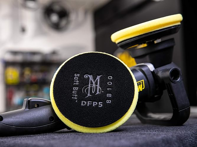 Meguiar's Soft Buff Disco de Pulido de Espuma DA DFP5, Amarillo, 13 cm