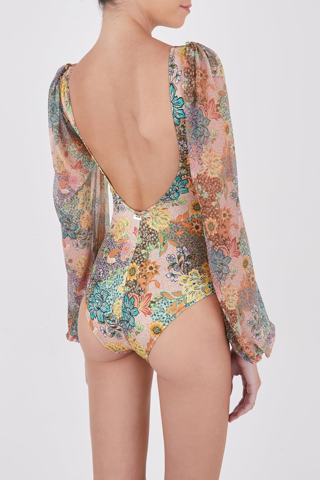 Zingara Clásico Entero Mangas Removibles Passiflora Mujer