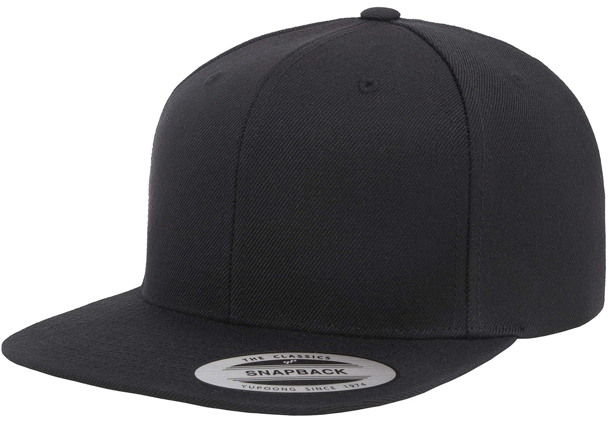 Yupoong Gorra con Cierre a presión. Sombrero para Unisex Adulto - Negro - - Talla Única