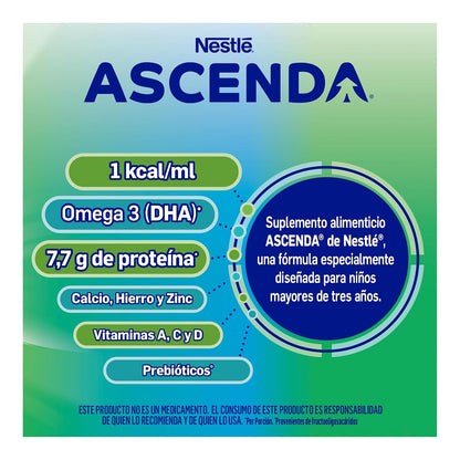 ASCENDA Suplemento Alimenticio Sabor Vainilla Lata de 900g