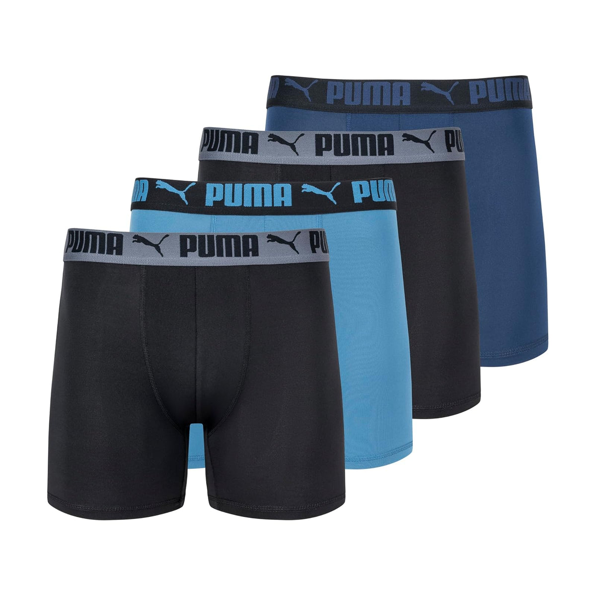 PUMA Paquete de 4 Calzoncillos Elásticos para Hombre - combo azul - CH