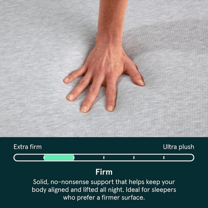 Kin By Tuft & Needle Firm Colchón de espuma adaptable completo de 6 pulgadas en una caja, alivio de presión de enfriamiento, soporte equilibrado, prueba de 100 noches, sin fibra de vidrio, CertiPUR-US