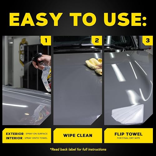 Meguiar's, Detailer Paint Dash & Glass, Limpieza Hidrofóbica, G250224, 24oz | 0