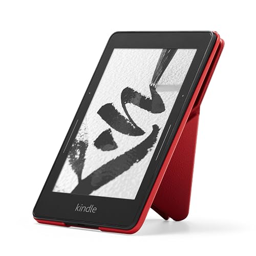 Funda protectora de piel Origami para Kindle Voyage, Rojo