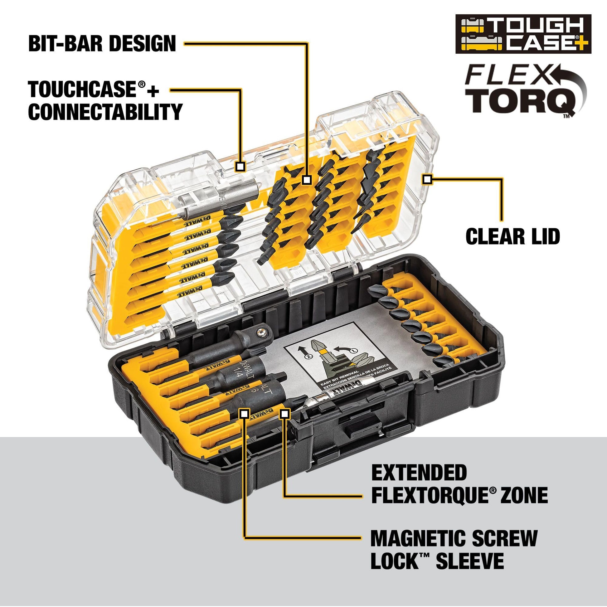DEWALT Accesorios DWA2T40IR Juego para destornillador de impacto 40 piezas