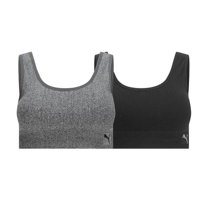 Puma 2 Pack Seamless Sports Bra Sujetador Deportivo Mujer