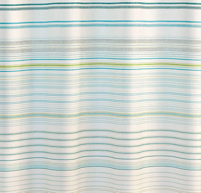 Tommy Bahama - Cortina de Ducha de Tela, Elegante decoración de baño a Rayas, con Agujeros en la Parte Superior (La Scala Breeze Green, 72 x 72 Pulgadas)
