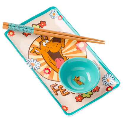 Silver Buffalo Star Wars - Juego de sushi de cerámica de 3 piezas - Scooby Doo Feed Me - 3 Pieces Set