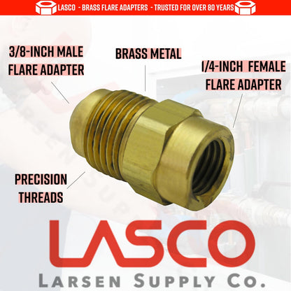 LASCO 17-5813 - Adaptador de latón macho de 1/4 pulgadas (1/4 pulgadas)