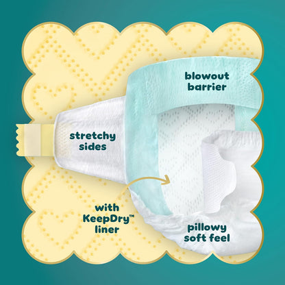 PAMPERS Swaddlers Pañales Desechables Unisex Prematuro, 27 Uds, Bebé -4.5Kg