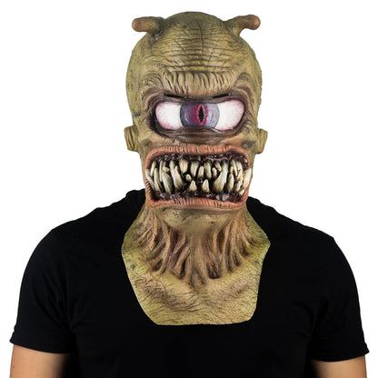 Ghouslih Productions Rool Alien por Ricardo Flores - Máscara de Alien Realista Verde y Malo, Unitalla, Ideal para y Fiestas de Disfraces