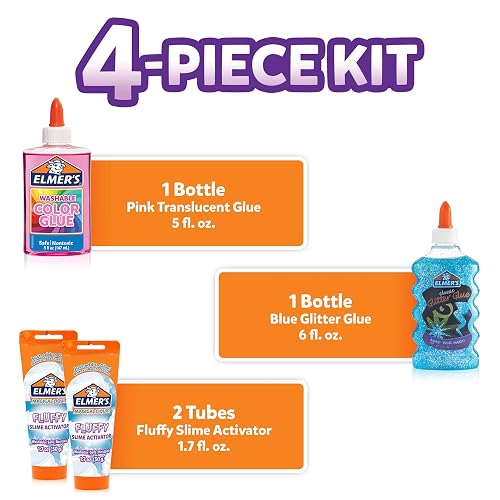 Elmer's Kit Limo Esponjoso con Pegamento Translúcido y Purpurina