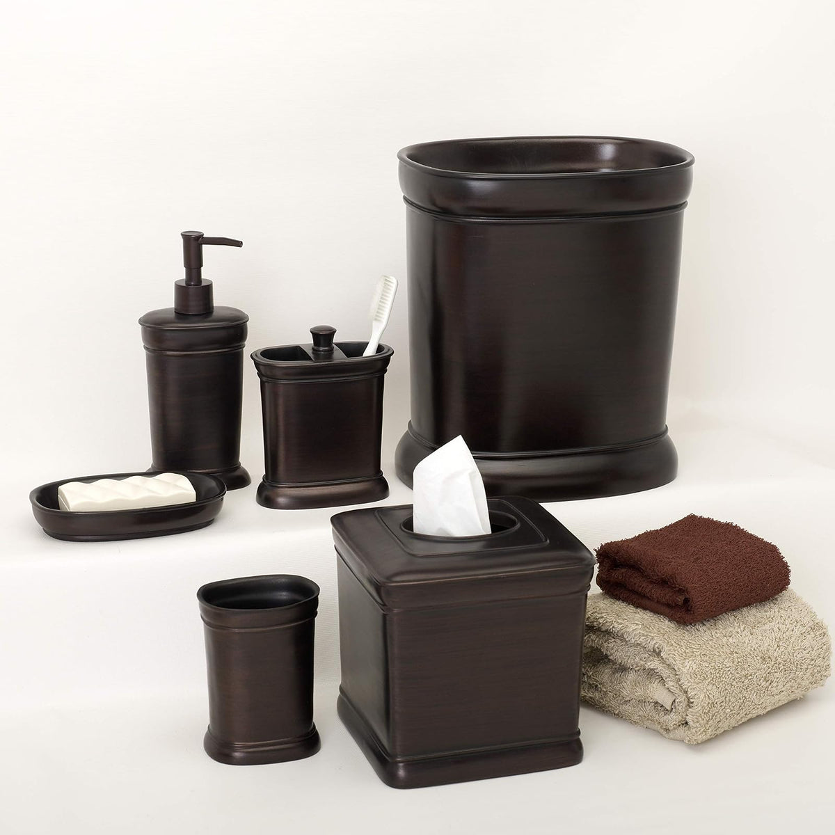 Zenith Products Marion Recipiente, Sujetador para Cepillo de Dientes, Bronce, 1 uds. por Paquete